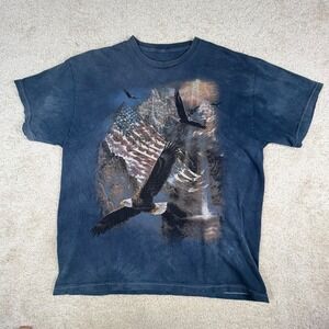The Mountain Vintage 2004 Rick Kelley Eagle Mountain Graphic T-Shirt Blue XL